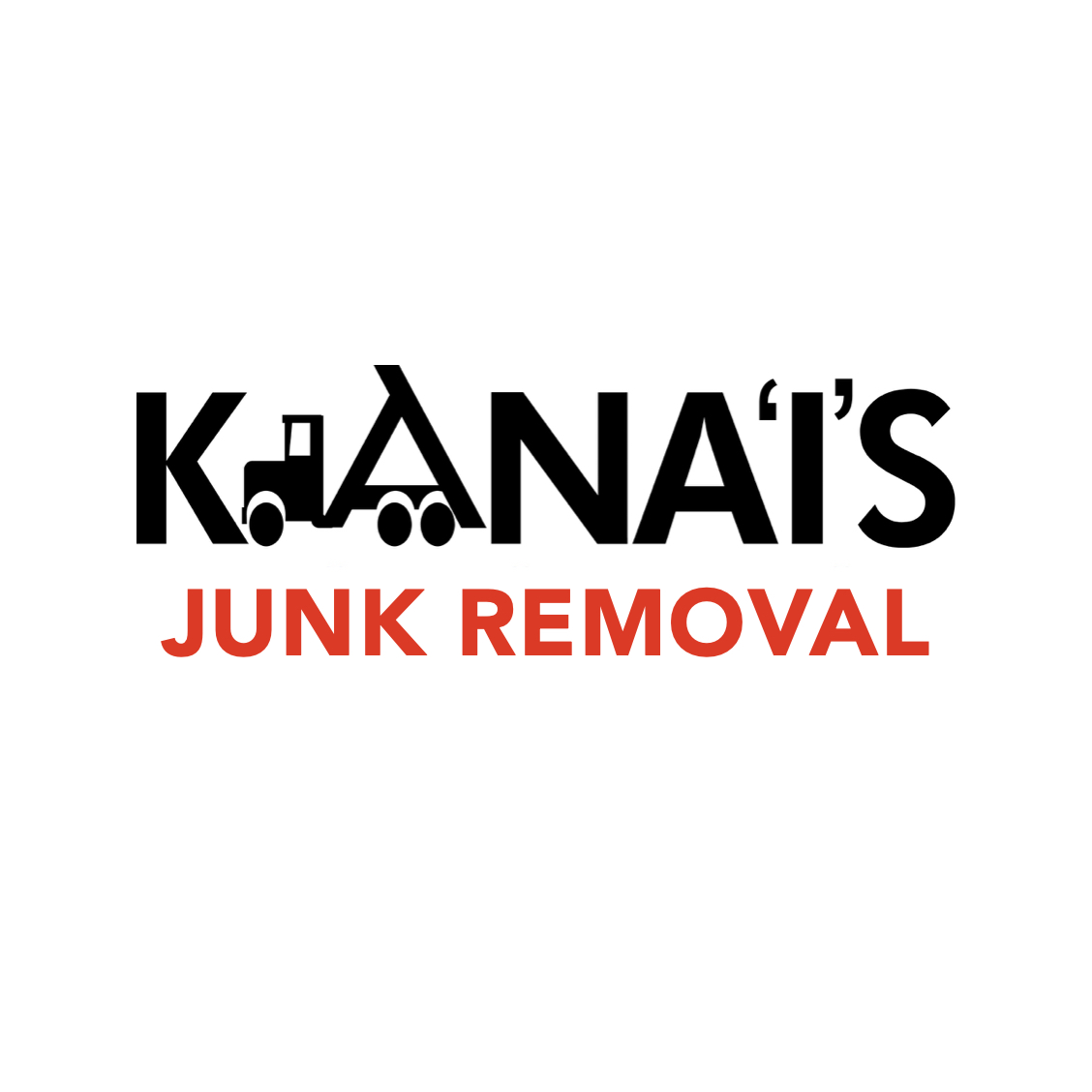 Logo for Kanai's Junk Removal in Oahu, Hawaii.