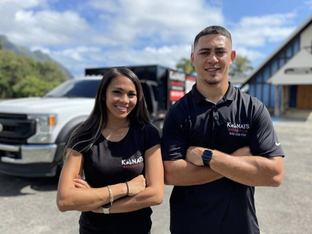 Founders of Kana'i's Junk Removal company in Oahu.